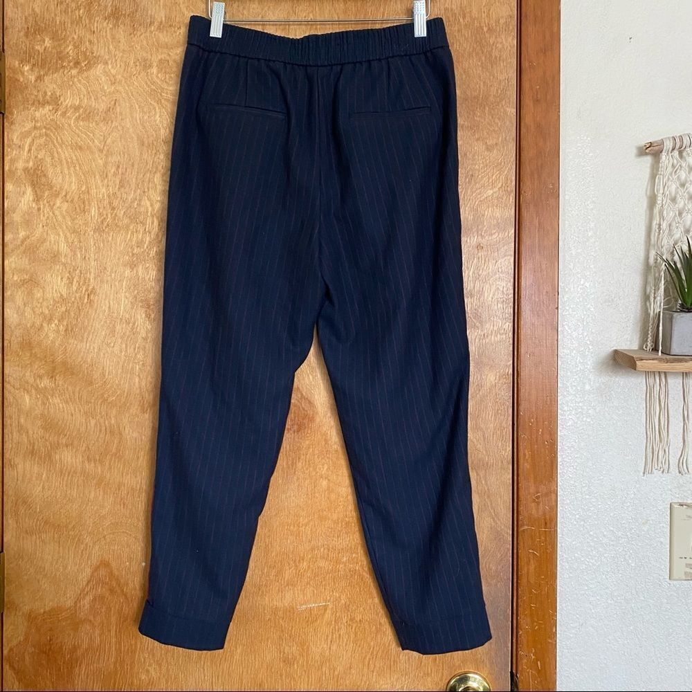 Zara Basic Collection Blue And Red Pinstripe Trou… - image 3